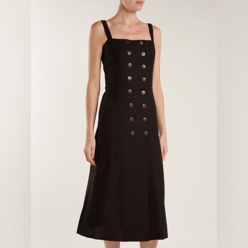 Albus Lumen Monica Double Breasted Dress Black